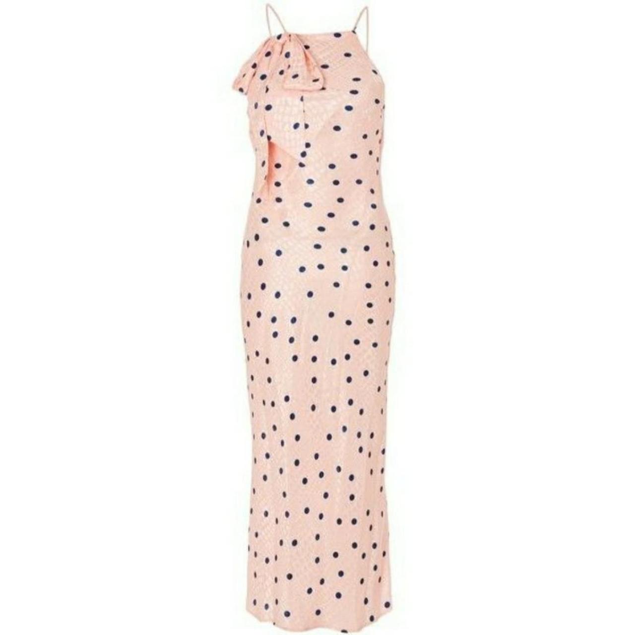 Topshop pink discount polka dot dress