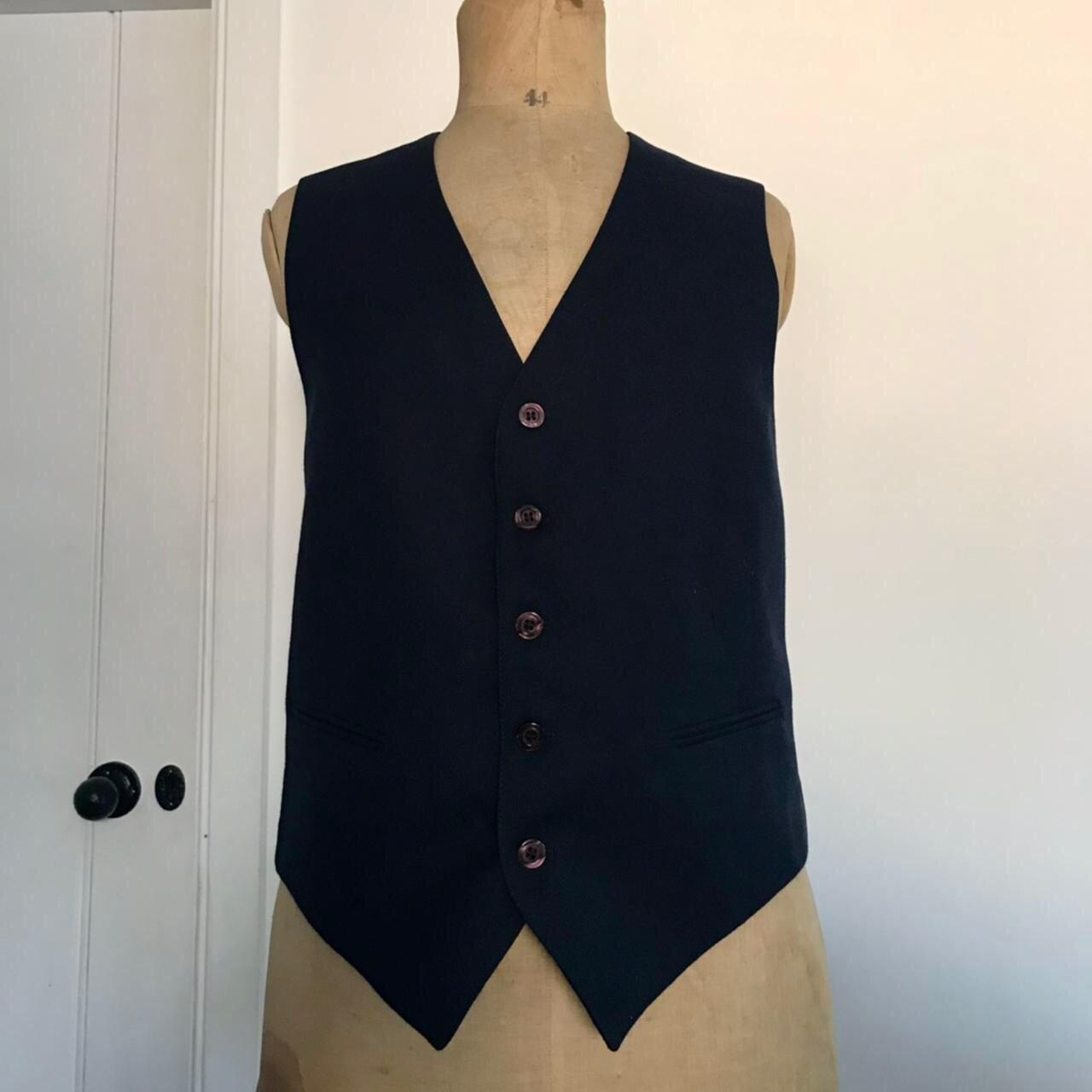 Women's Navy Vest Depop