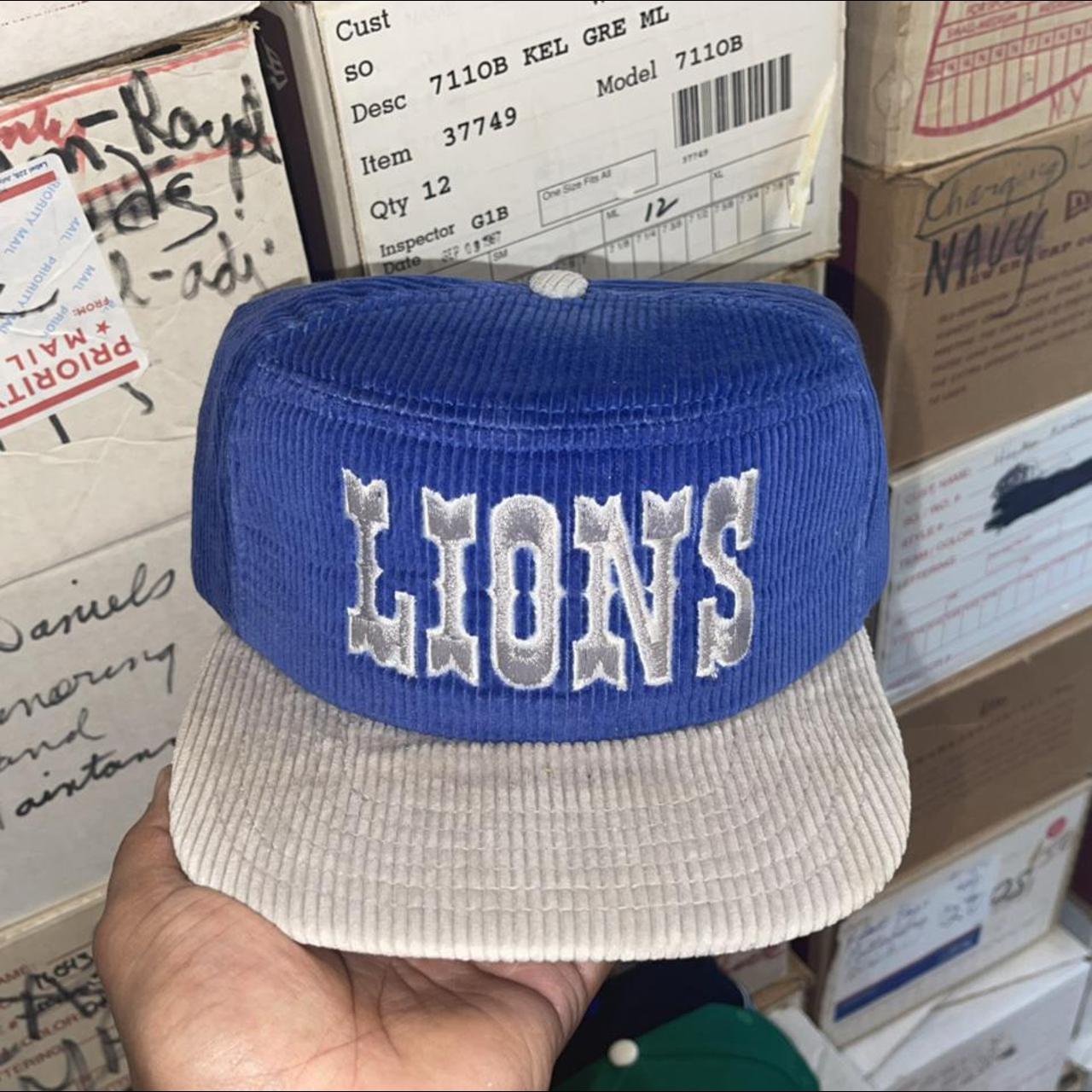 Dead Stock Detroit Lions Corduroy Snap Back Made By - Depop