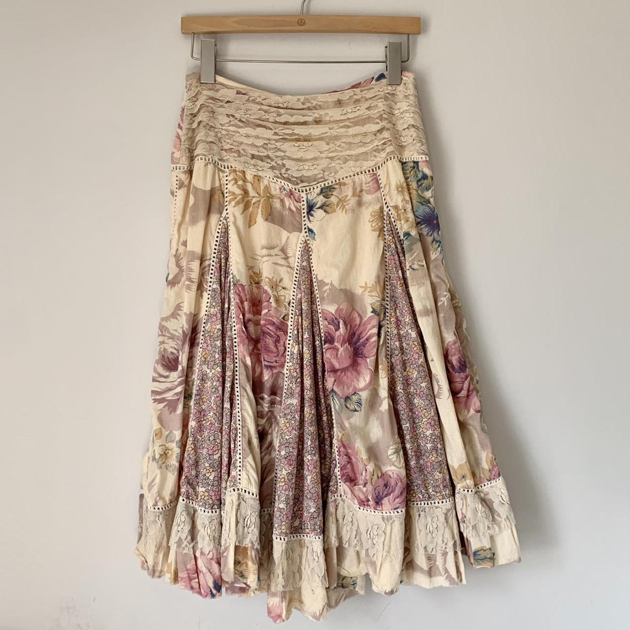 Dreamy Cottagecore Midi Skirt. Garden Fairy Vibes. - Depop