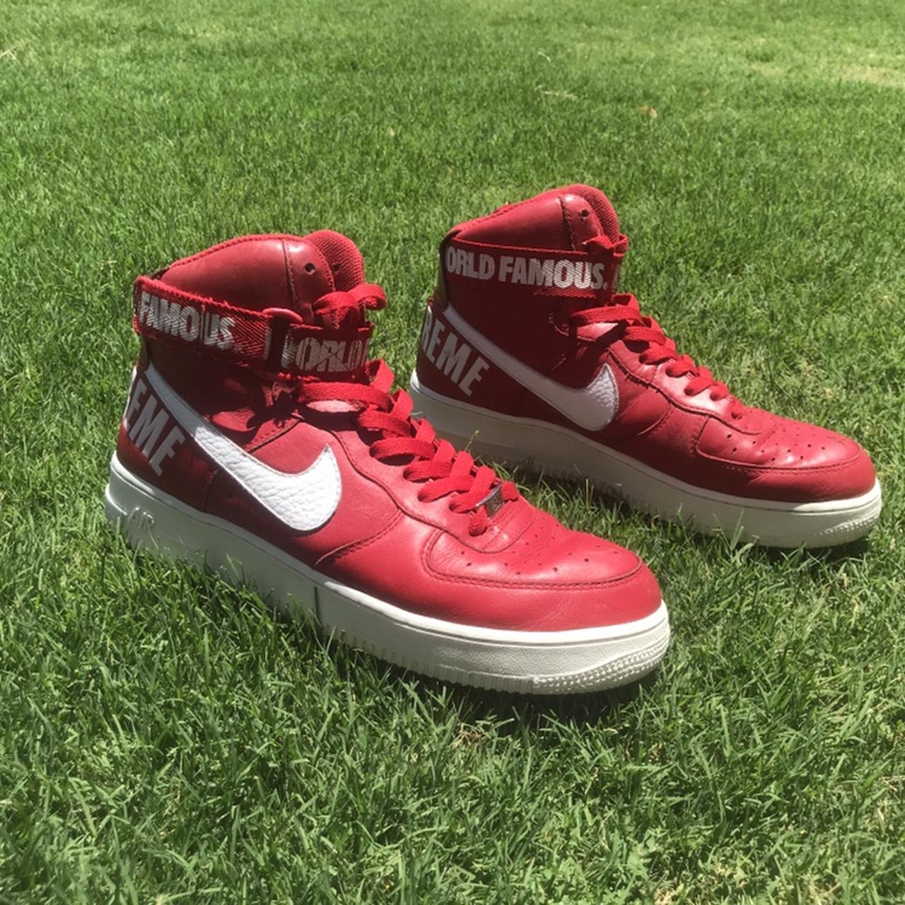 af1 supreme red