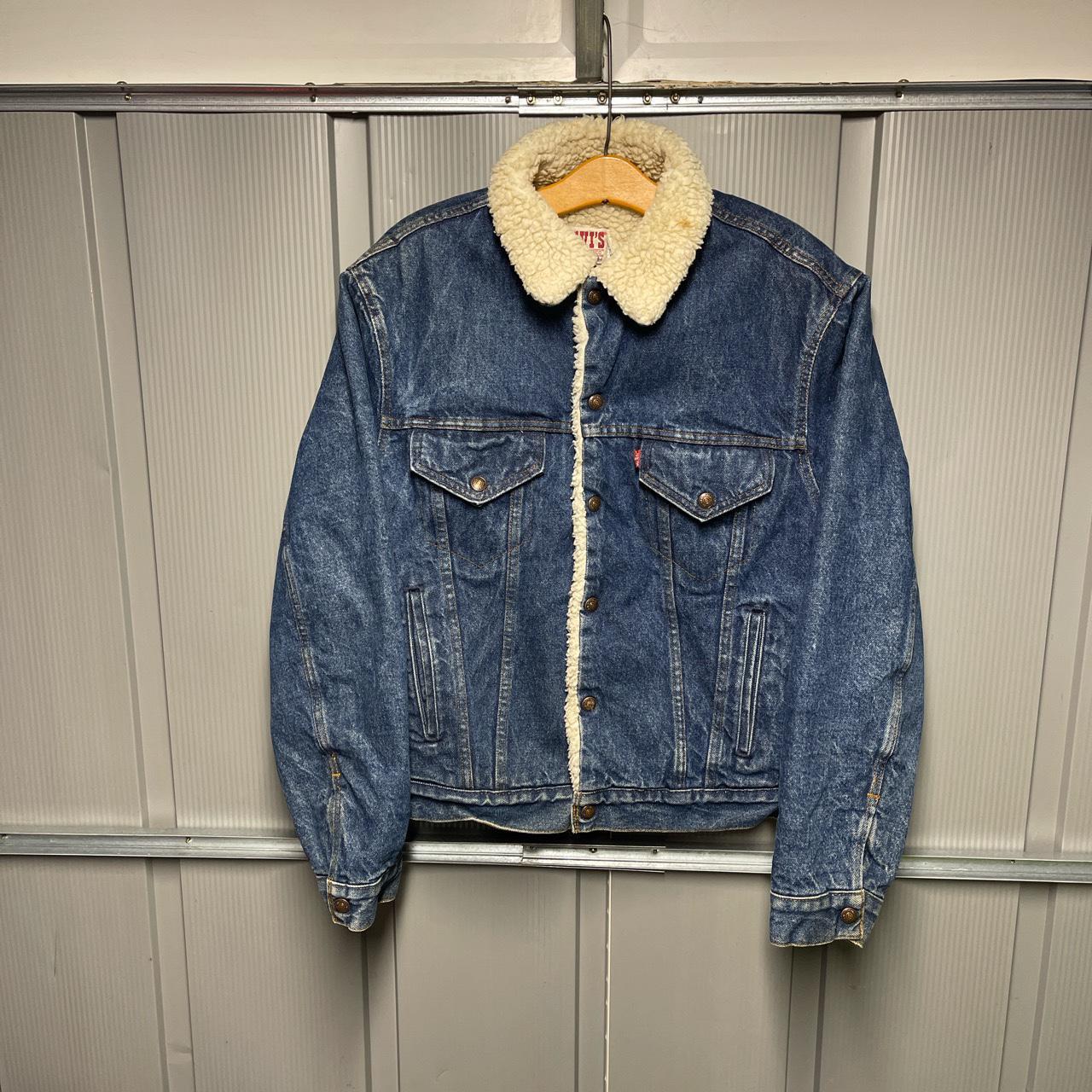 Levi's Men's Blue and White Jacket | Depop