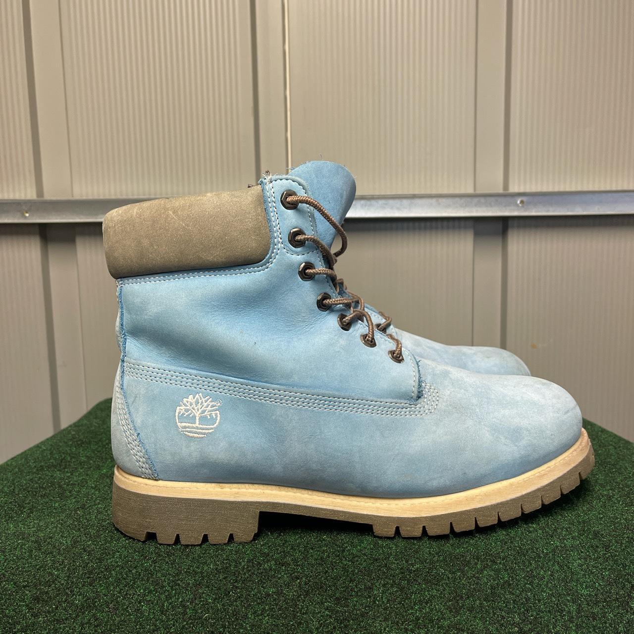 light blue timberlands men's