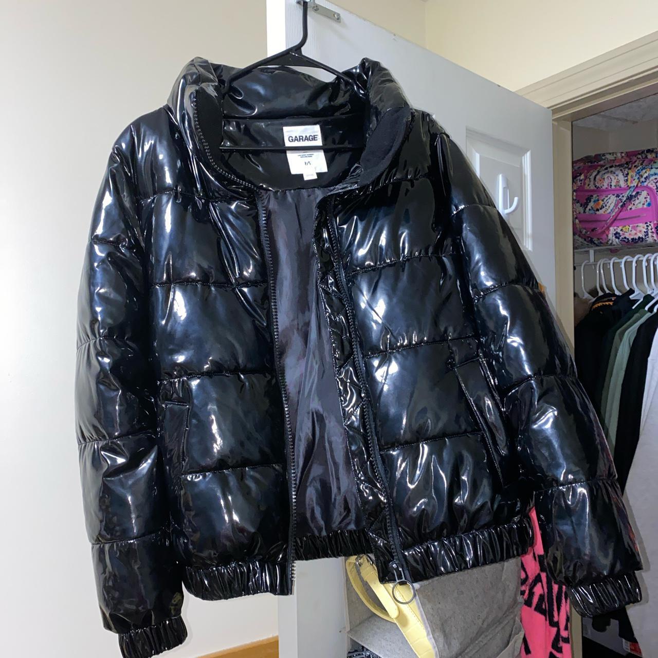 black puffer jacket from garage #pufferjacket #black... - Depop