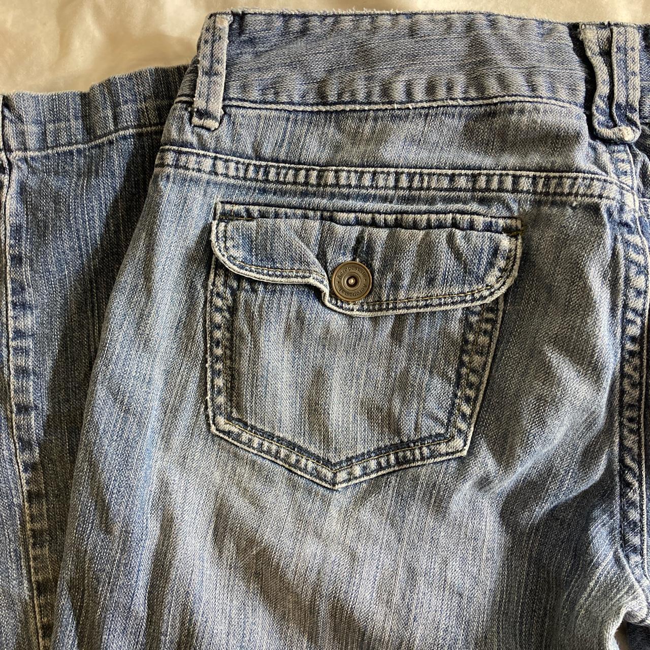 Wide-leg Aeropostale jeans, medium wash -size... - Depop