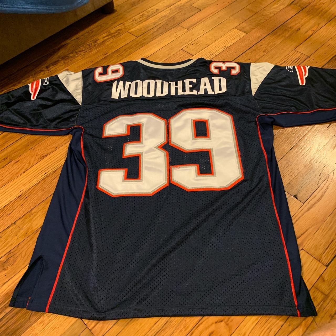 Danny Woodhead New England Patriots jersey on field. Depop