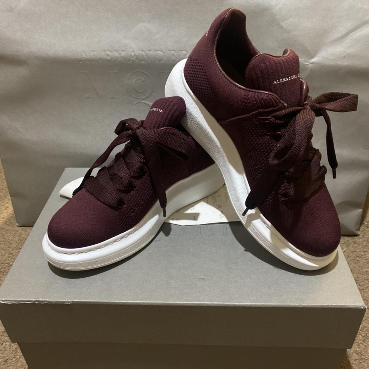 Alexander mcqueen store trainers burgundy