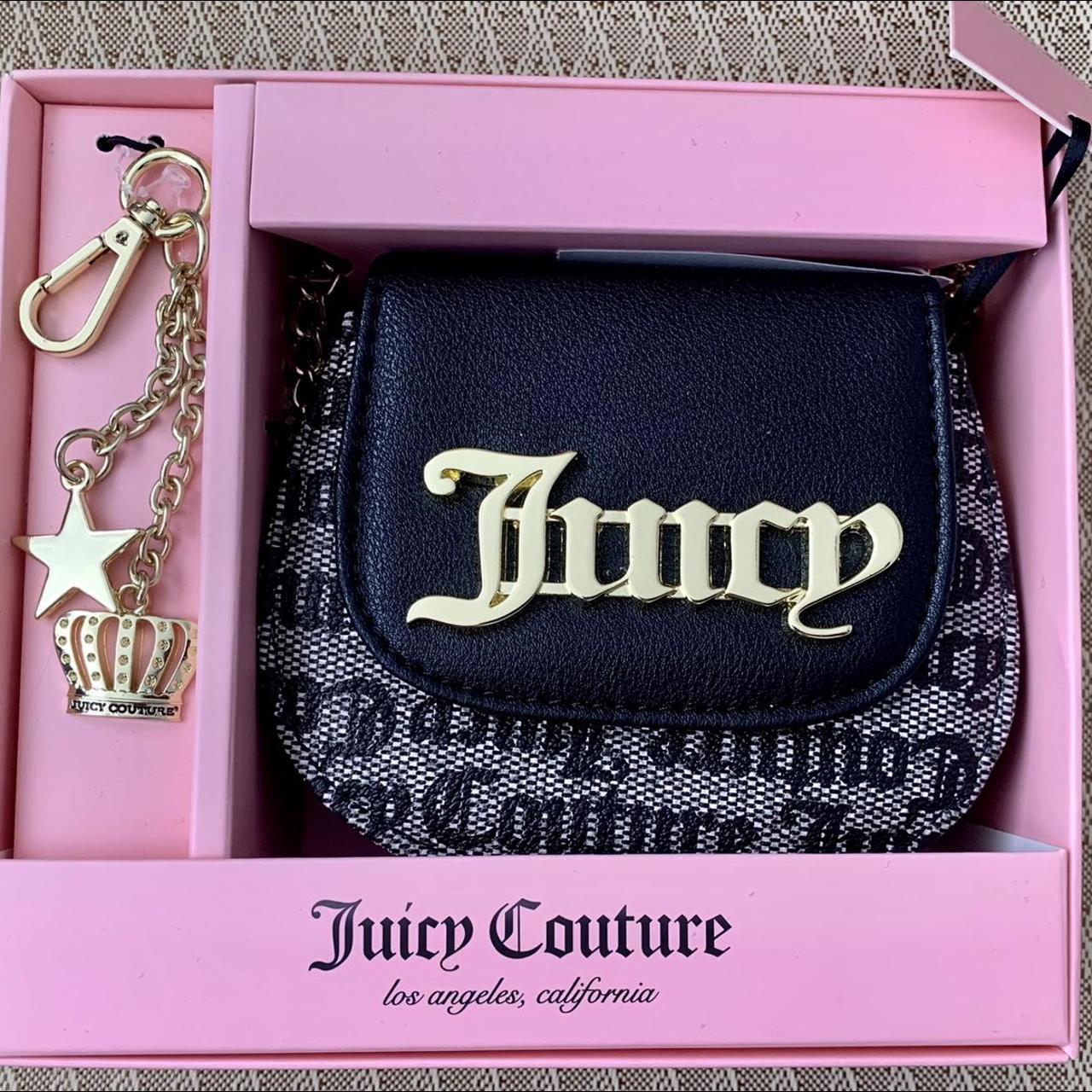 Juicy Couture crossbody bag with keychain in a gift... - Depop