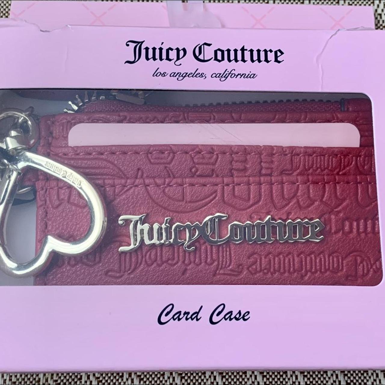 Juicy Couture card holder with an attached key... - Depop