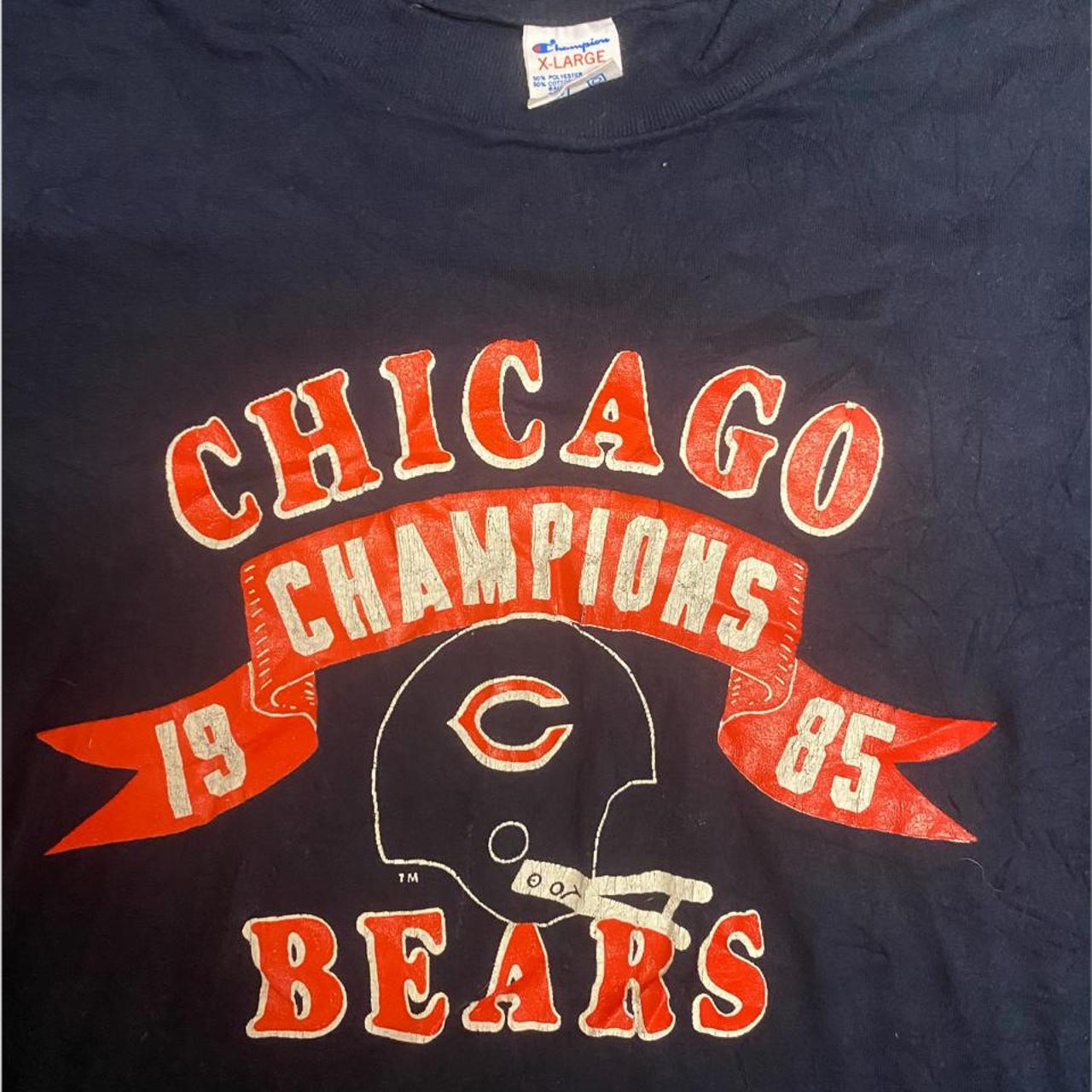 80's Chicago Bears Champion NFL Football - Depop