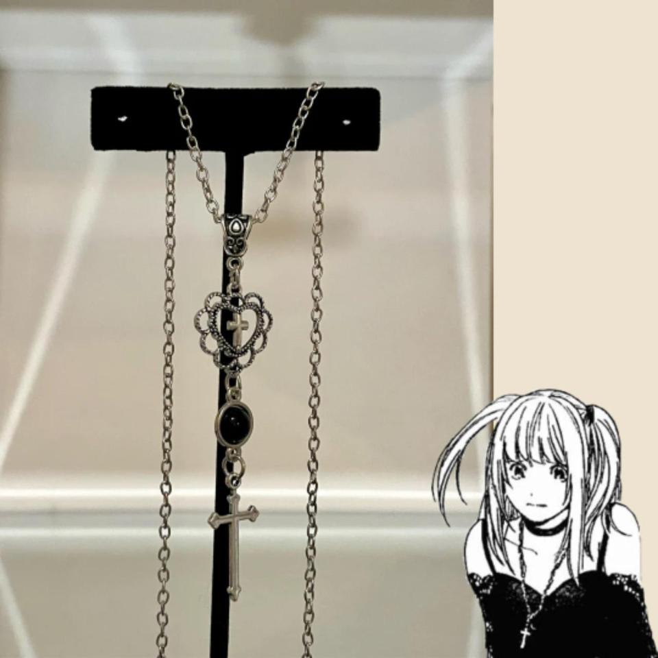 Luminous Jewelry Dragon Sword Pendant Necklace Dark Anime Necklace