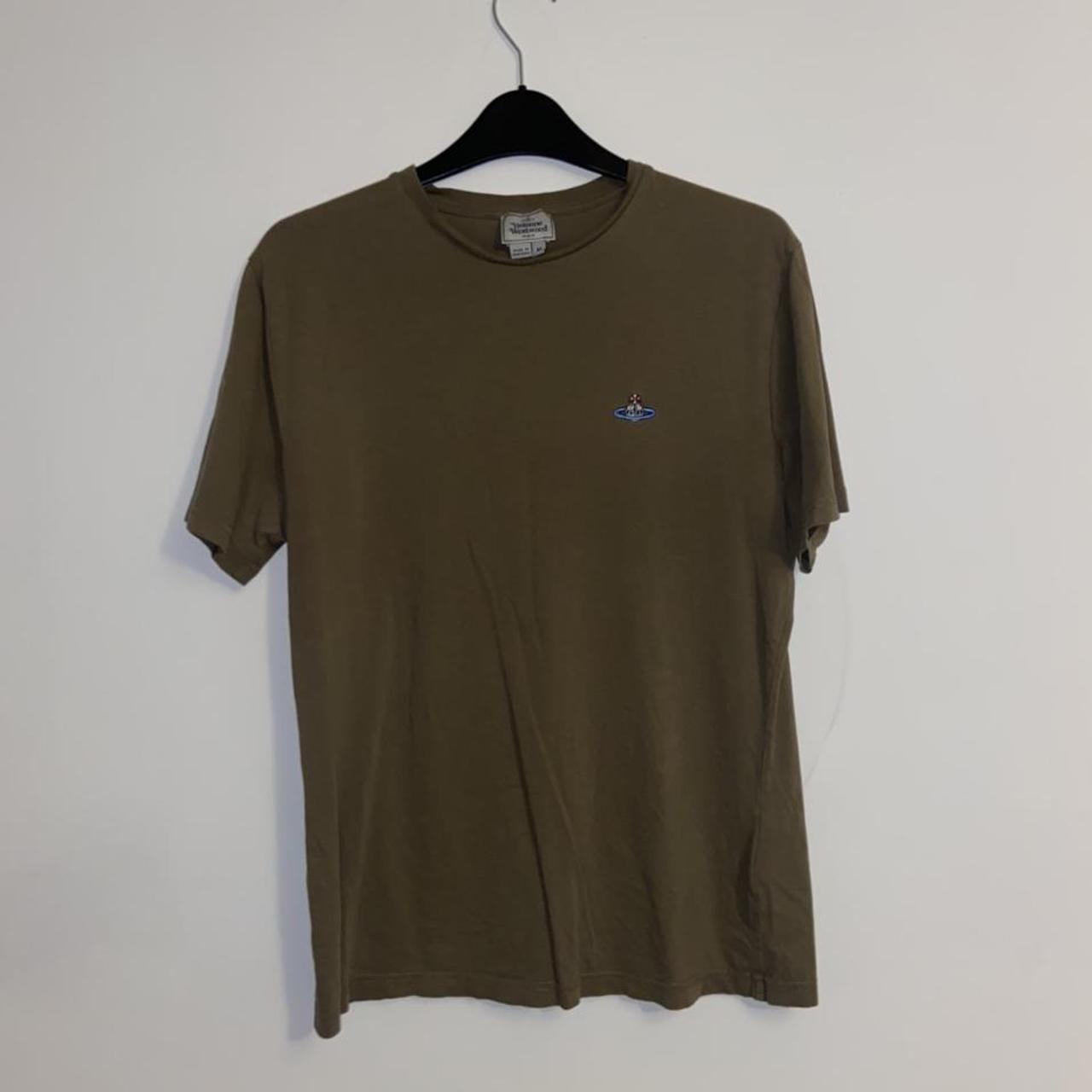 Vivienne Westwood green t shirt Medium - Depop