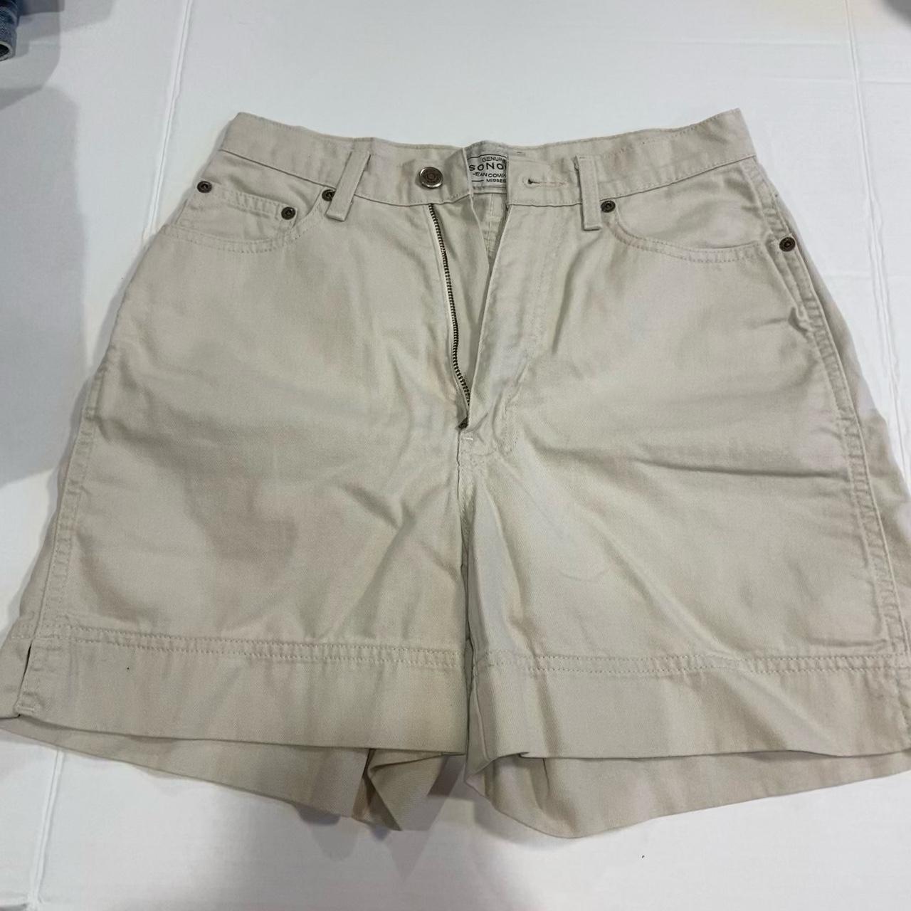 the cutest cargo mom style shorts super high rise... - Depop