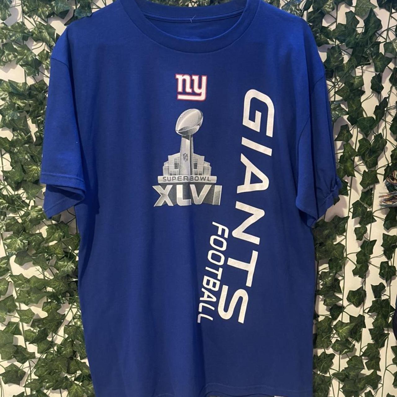 Crisp New York Giants Super Bowl XLVI 2011 T-shirt - Depop