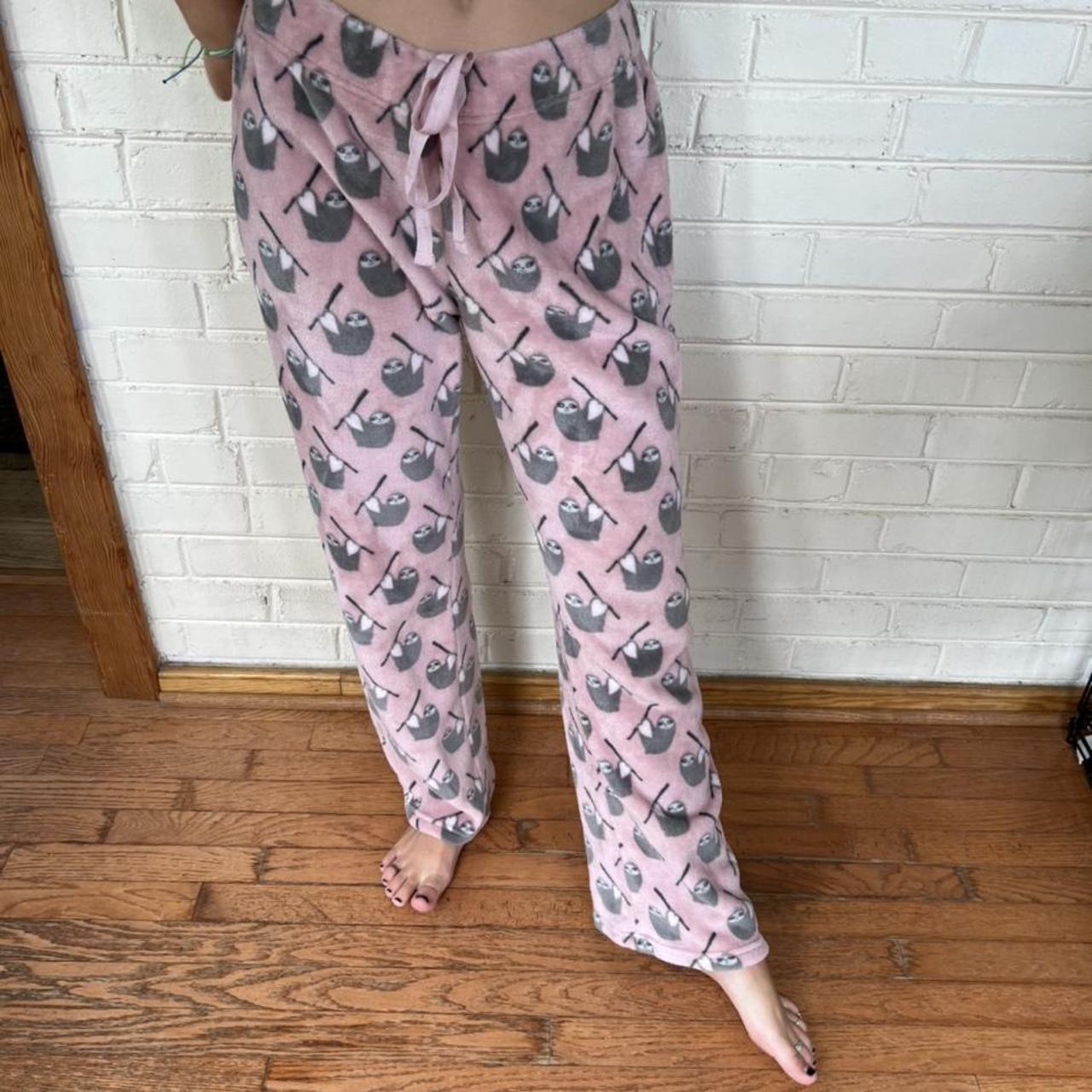 Women's Pink and Grey Pajamas | Depop