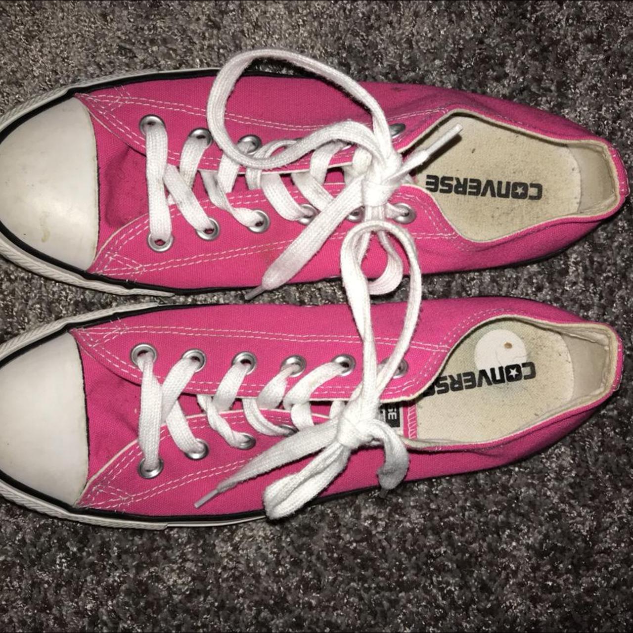 💓Pink converse all star shoes🌸 Barely worn as seen... - Depop