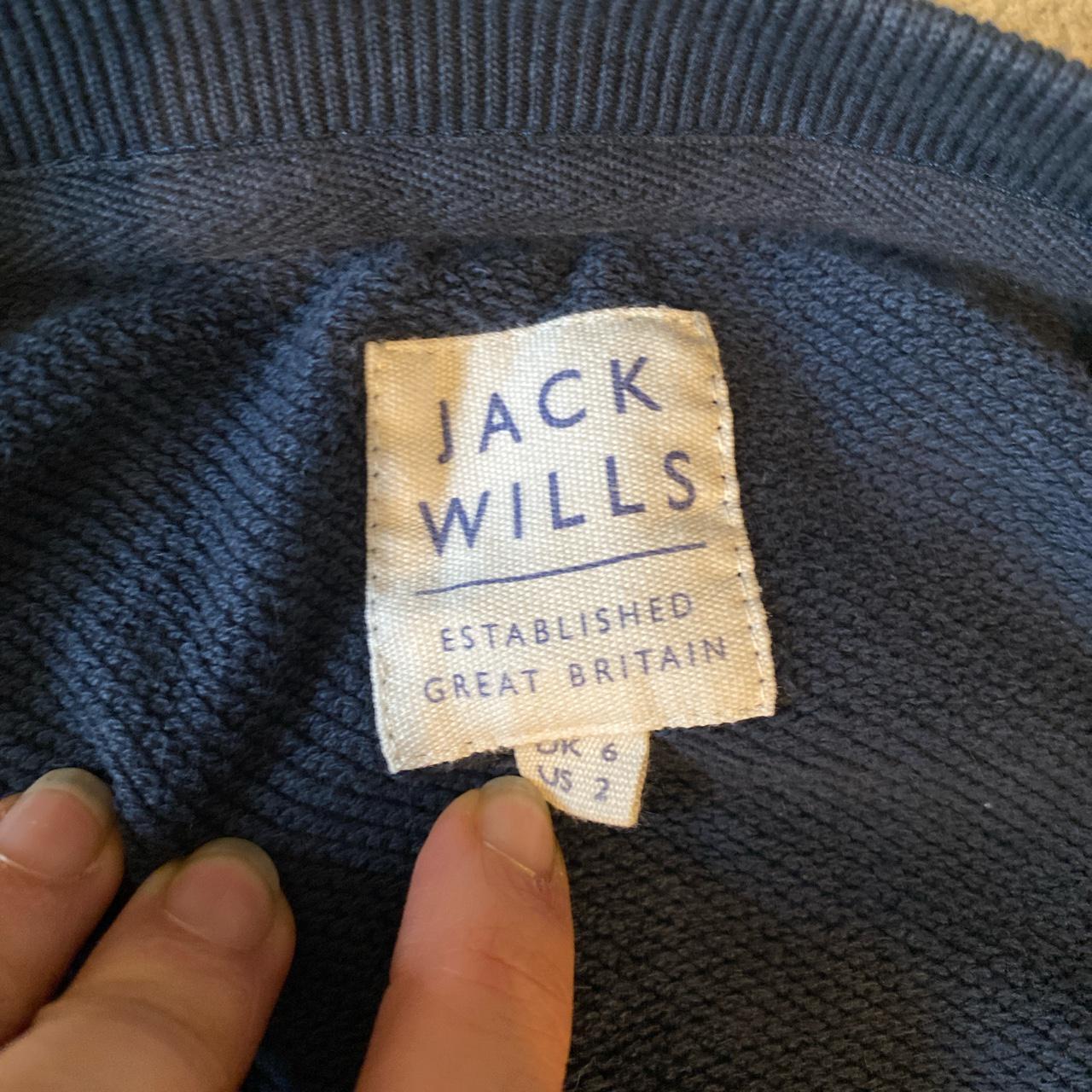 🖤 JACK WILLS Navy crew neck jumper 🏷 Size UK6 📦... - Depop