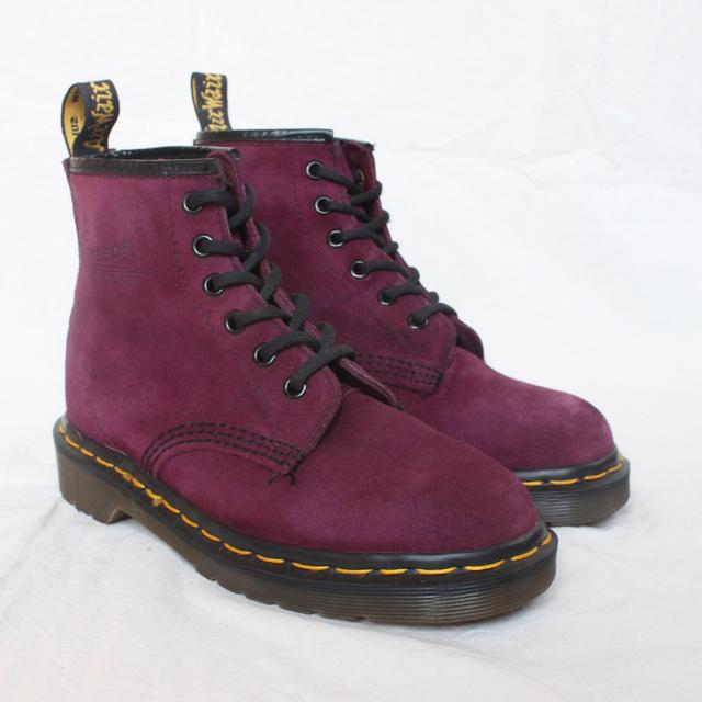 purple suede doc martens