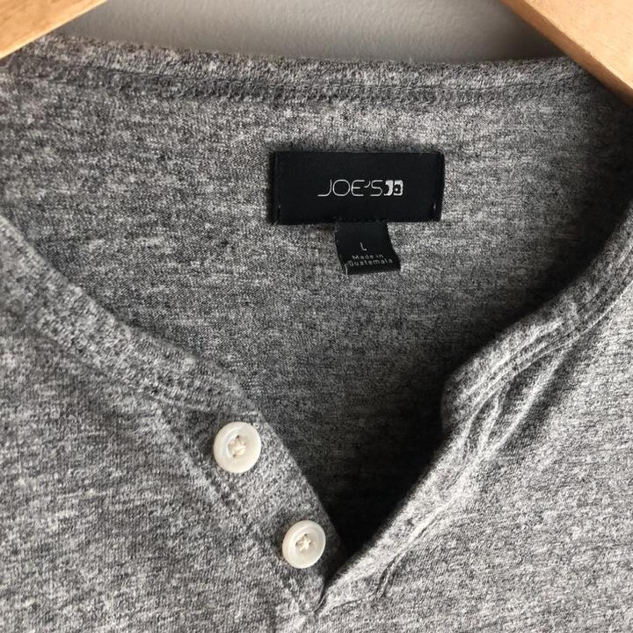 Joe’s Classic Cotton Gray Long Sleeve Button Shirt... - Depop