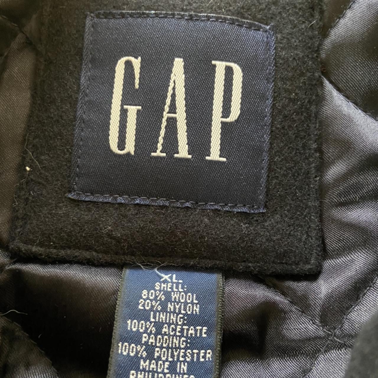 Vintage GAP black button up jacket In very good... - Depop