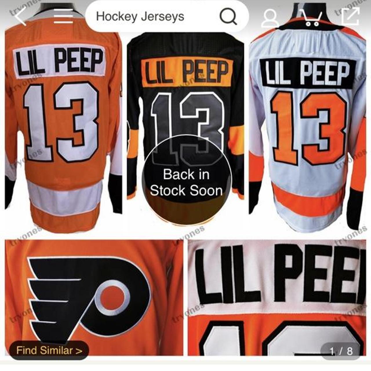 Reebok, Shirts, Philadelphia Flyers Lil Peep Hockey Jersey