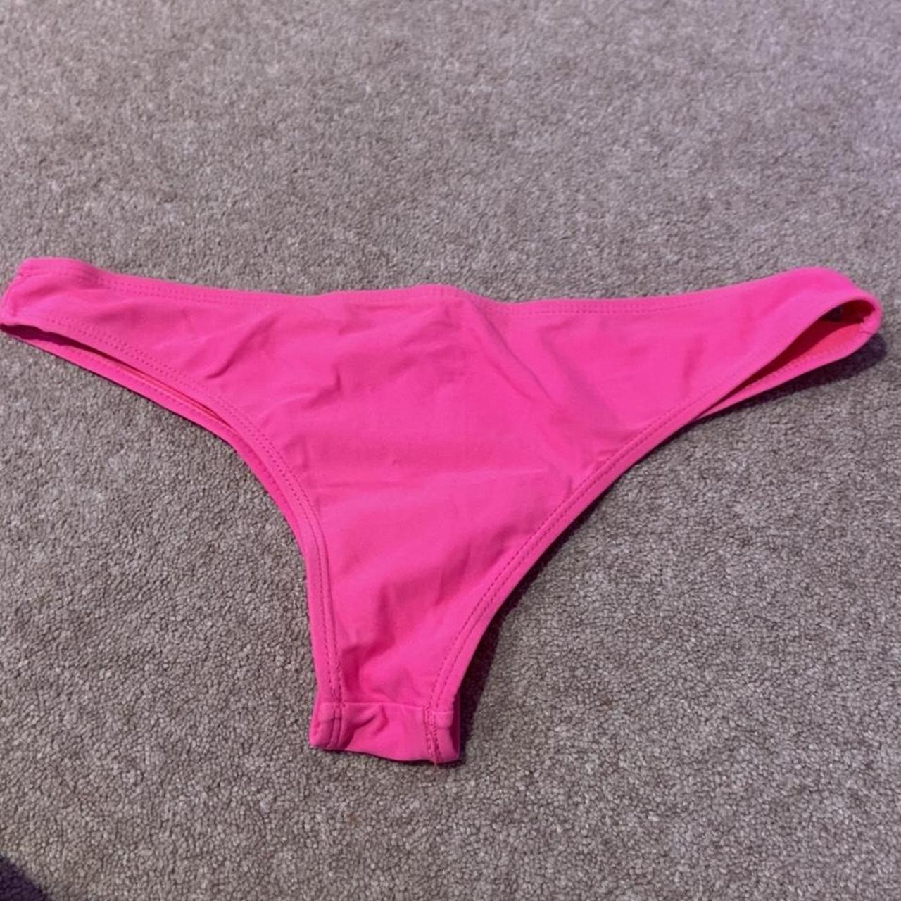 primark bright pink bikini set top is size 8 but... - Depop