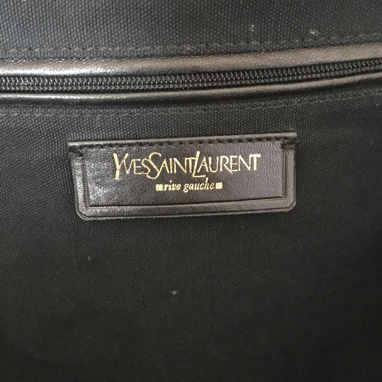 This is an authentic SAINT LAURENT Metallic Calfskin - Depop