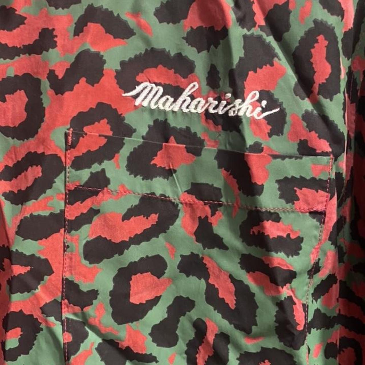 Maharishi Men's Red and Green Shirt (2)