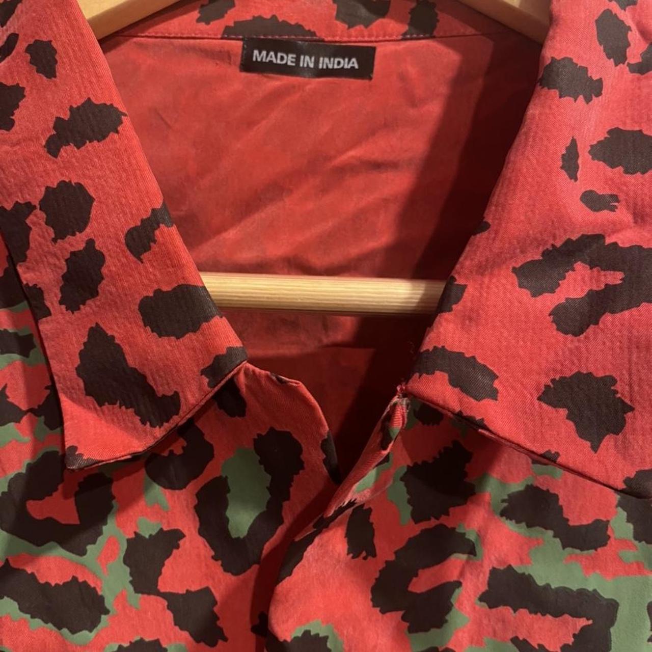 Maharishi Men's Red and Green Shirt (3)