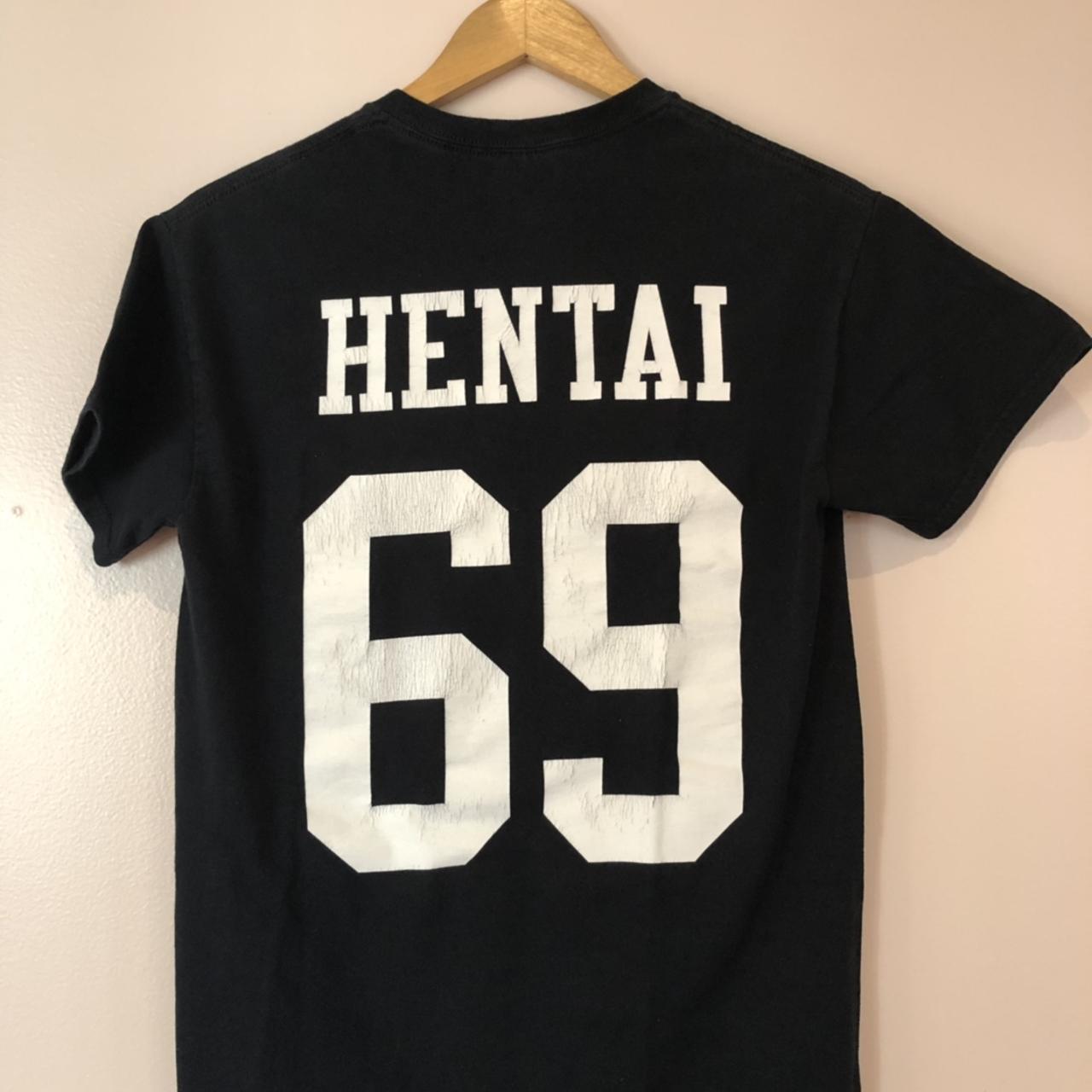 HENTAI 69” Custom Print Graphic T-shirt 100%... - Depop