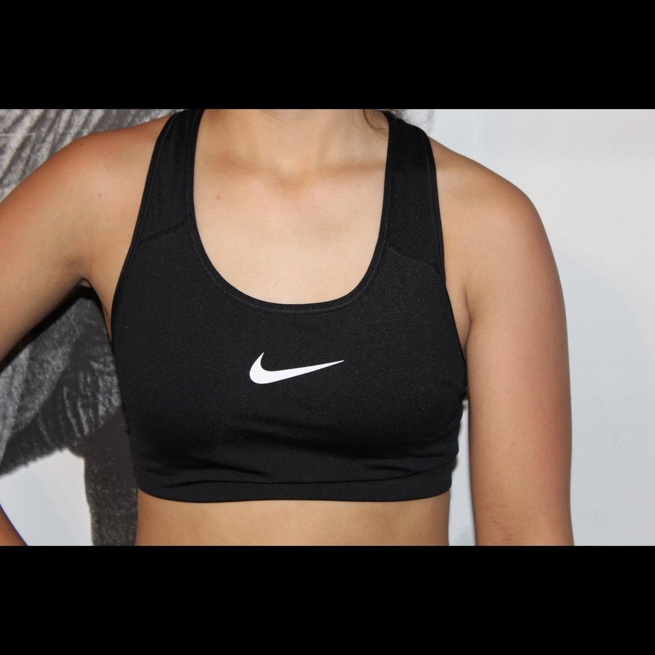 black nike dry fit sports bra. size small. - Depop