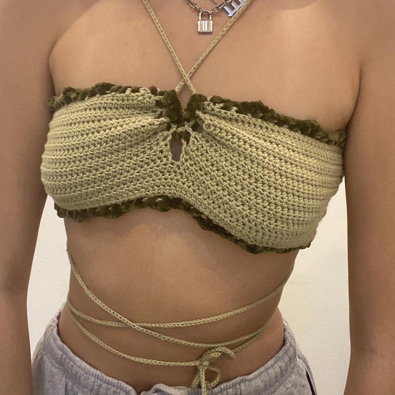 Product Image 2 - ❤️handmade crochet top in green