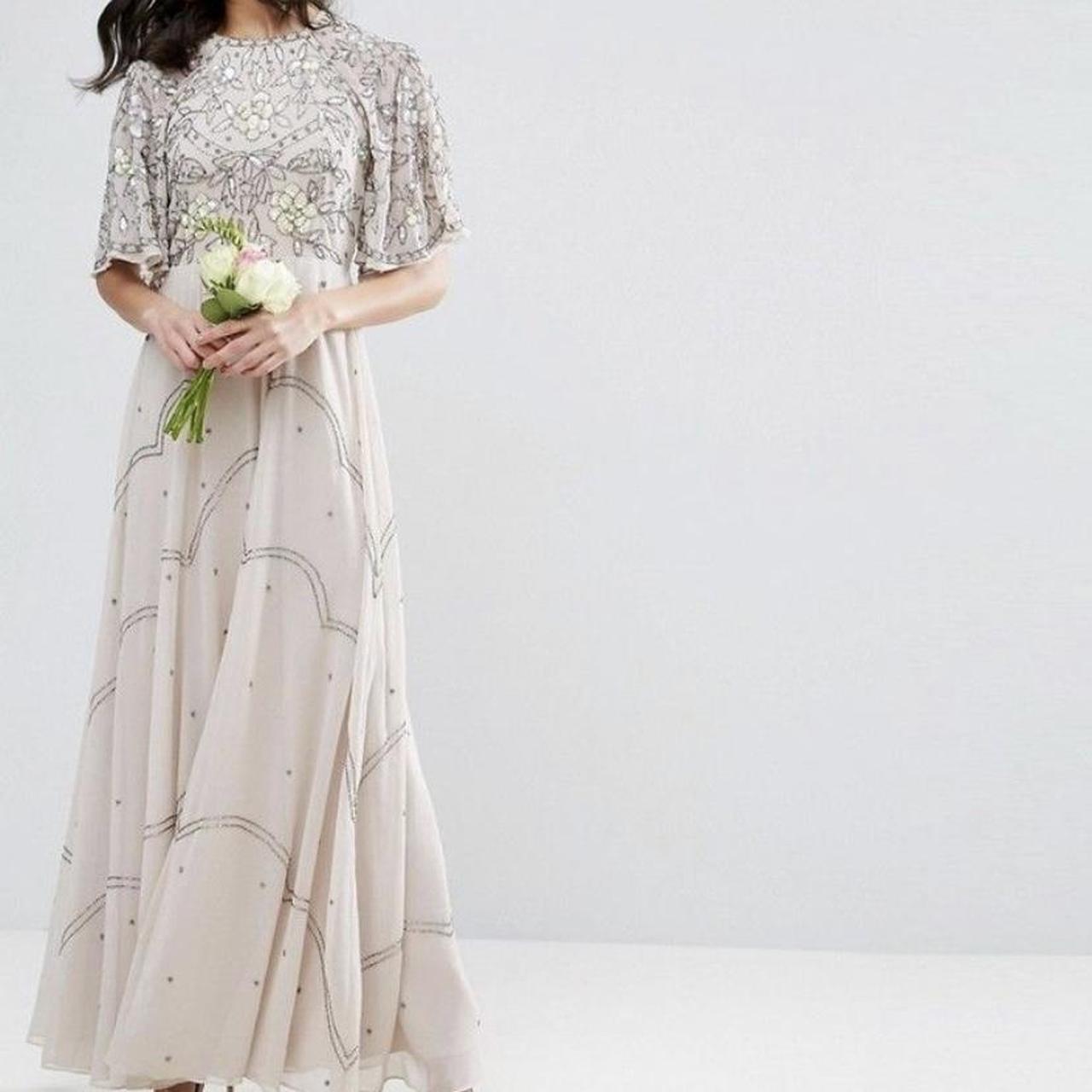 ASOS WEDDING Embellished Floral Flutter Depop