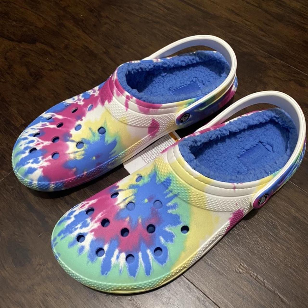 tie dye crocs size 13