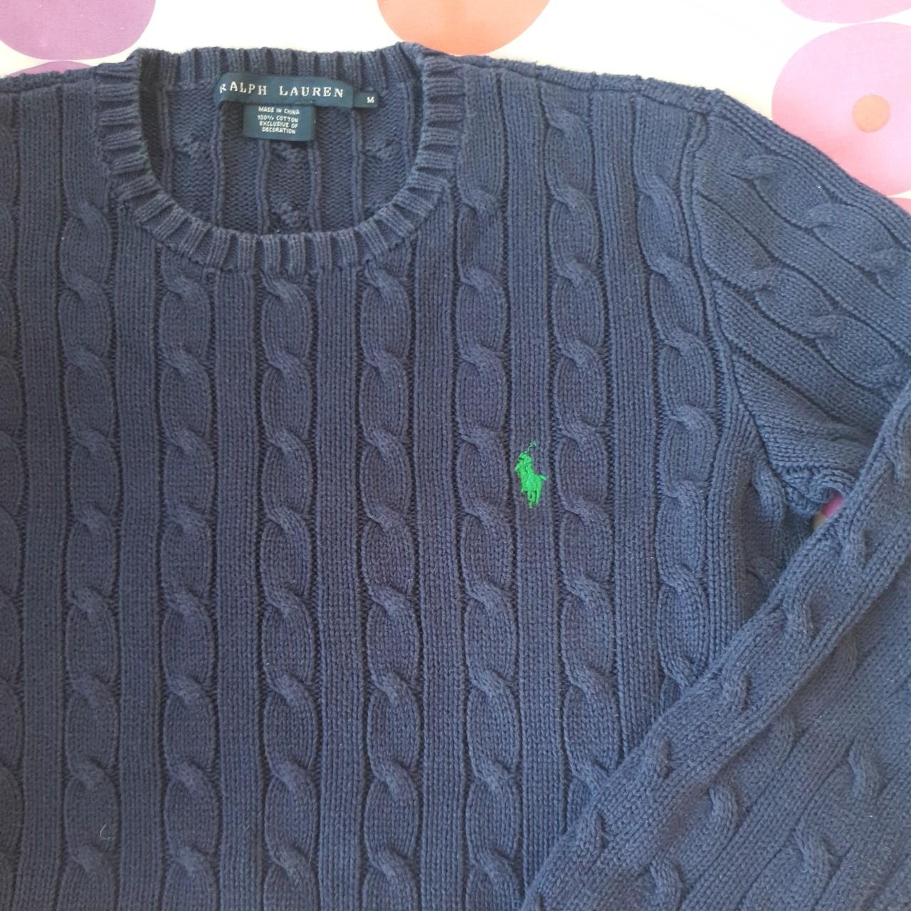 Genuine Ralph Lauren navy jumper. Size medium would... - Depop