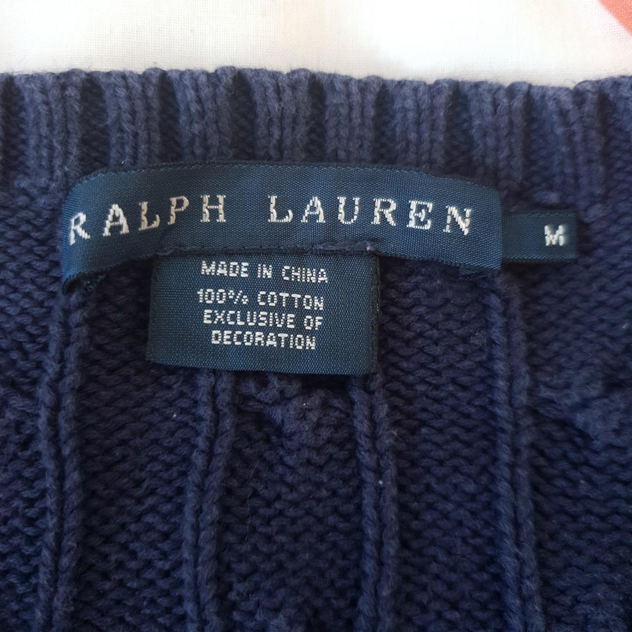 Genuine Ralph Lauren navy jumper. Size medium would... - Depop