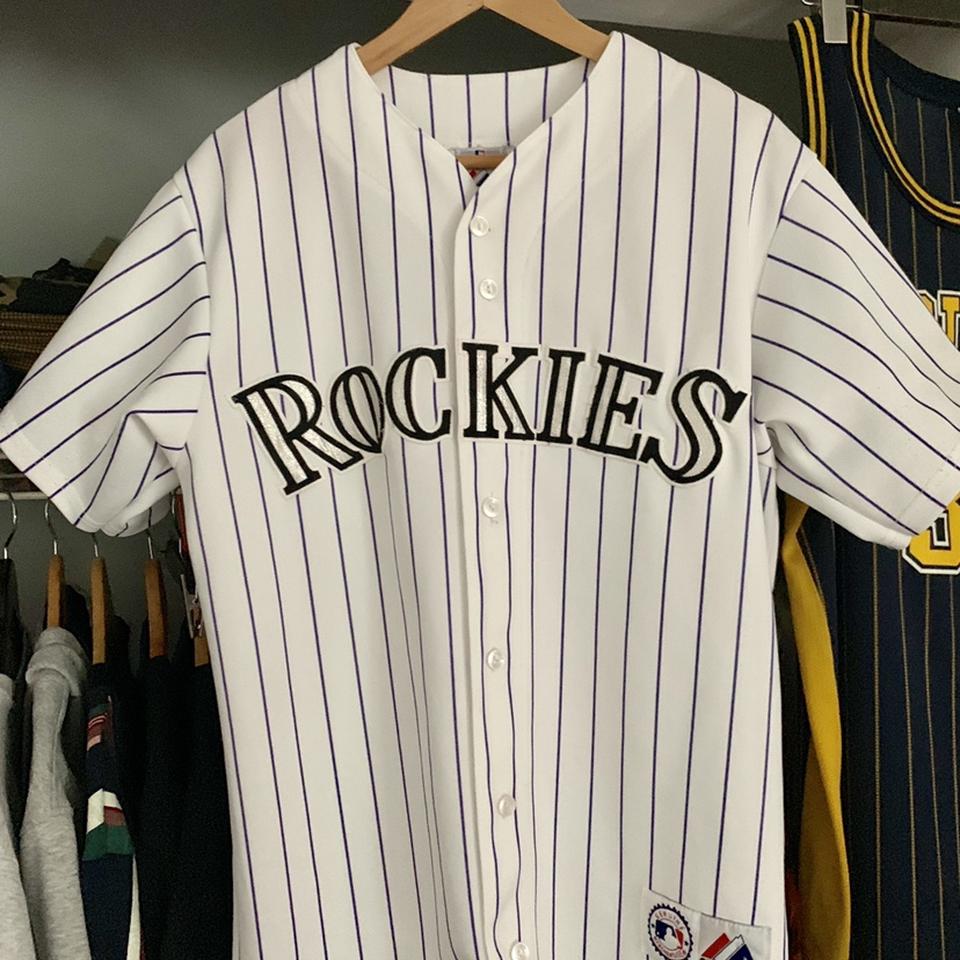 Classic Black Rockies Jersey Jersey is in excellent - Depop