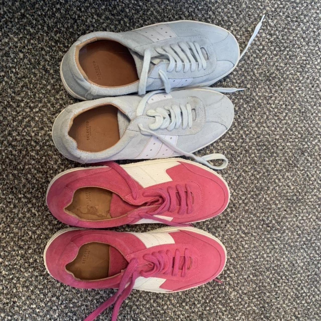 selected women trainers size 5. Both size 5 Light... - Depop
