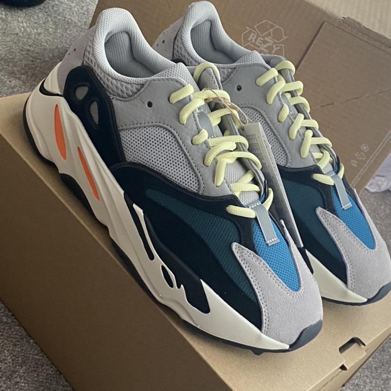 ADIDAS YEEZY BOOST 700 ‘WAVERUNNER’ WHITE, SIZE UK... - Depop