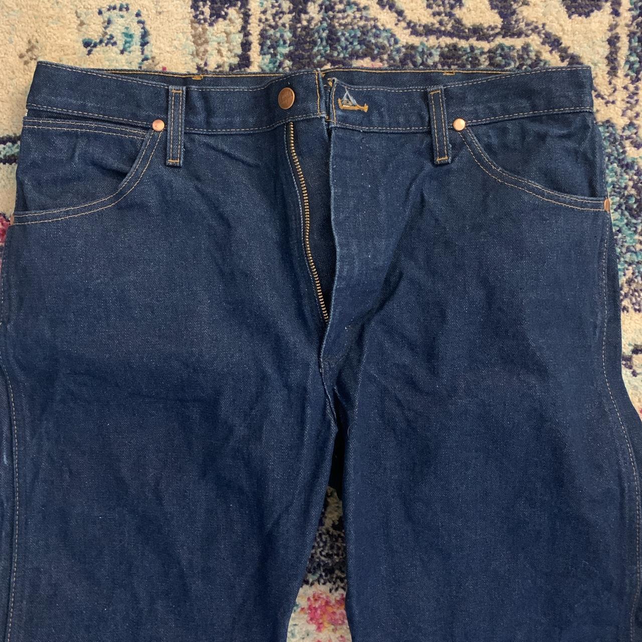 Modern Wrangler 13MWZ rigid denim jeans. Never worn... - Depop