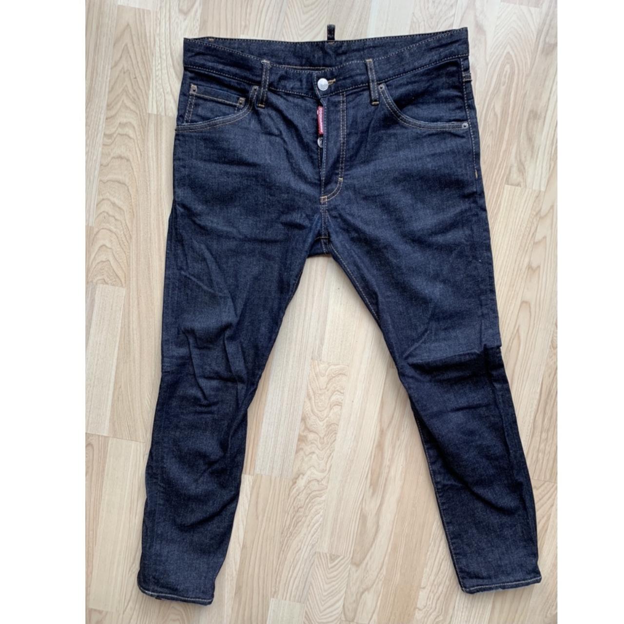 mens dsquared patch jeans