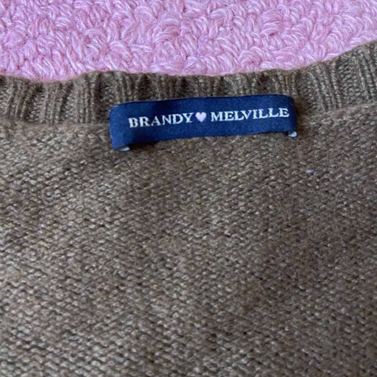 Brandy Melville chocolate brown cardigan 🍫🧸 FREE... - Depop