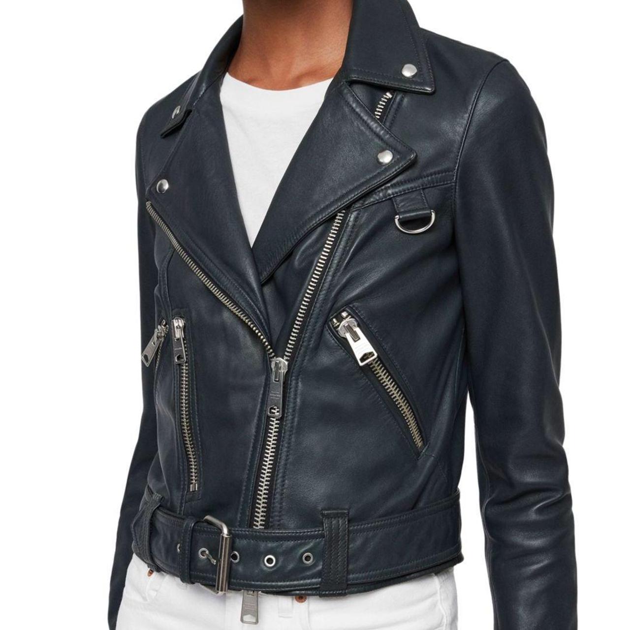 All saints gidley leather jacket best sale