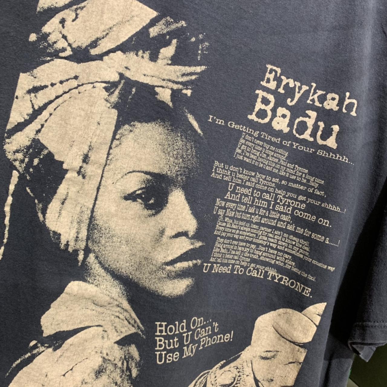 Rare Vintage 1990s Erykah Badu Tyrone Lyric Rap... - Depop