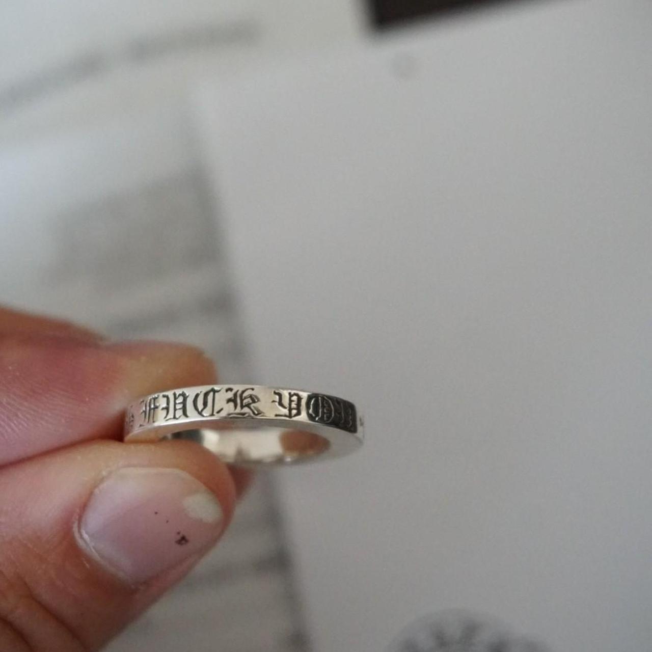 Chrome hearts fuck you ring. 3mm size 5.5 , Bought in...