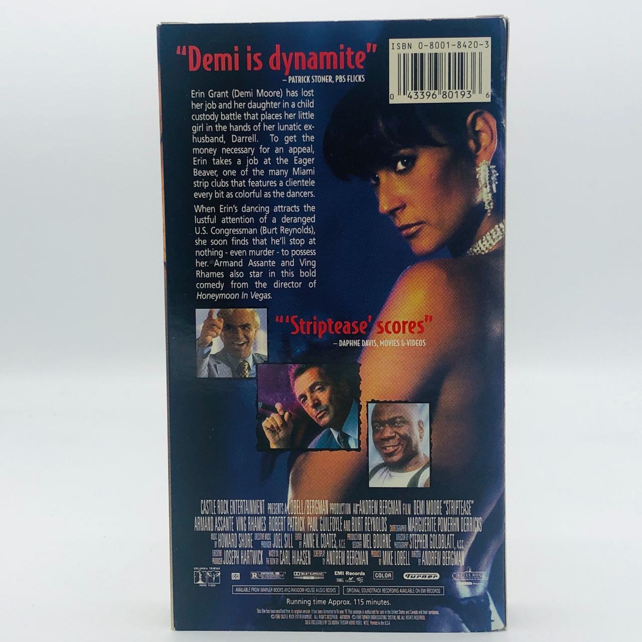 Striptease, Demi Moore, 1996, VHS. In Very good... - Depop