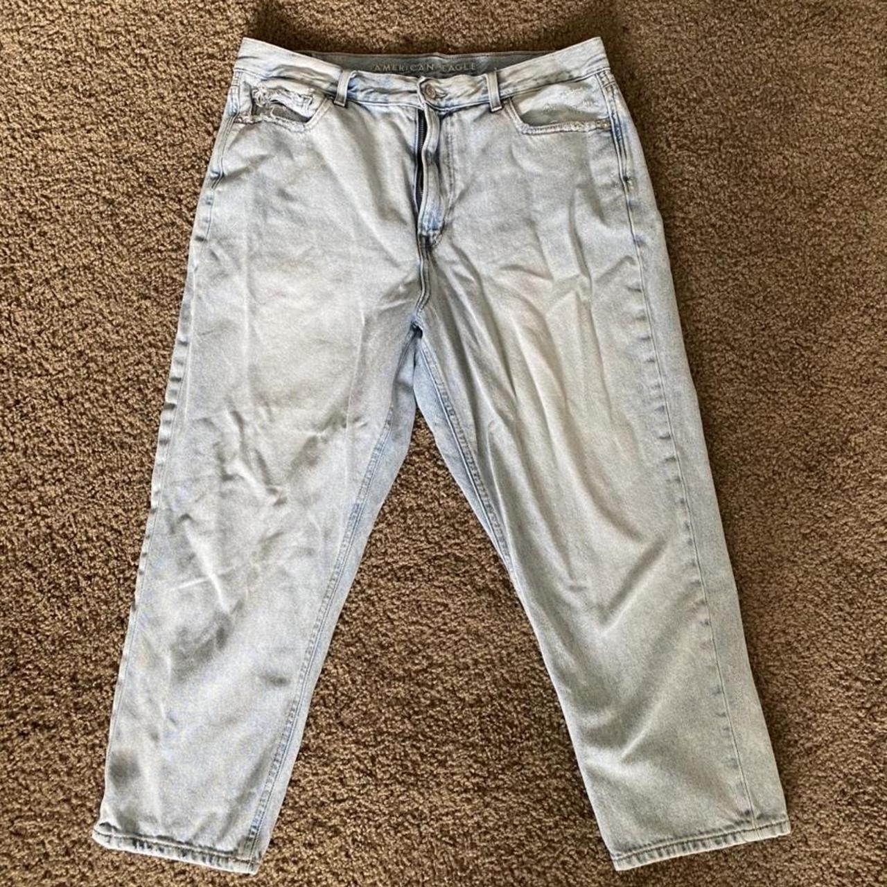 💧 American Eagle light wash mom jeans 💧 **Please... - Depop