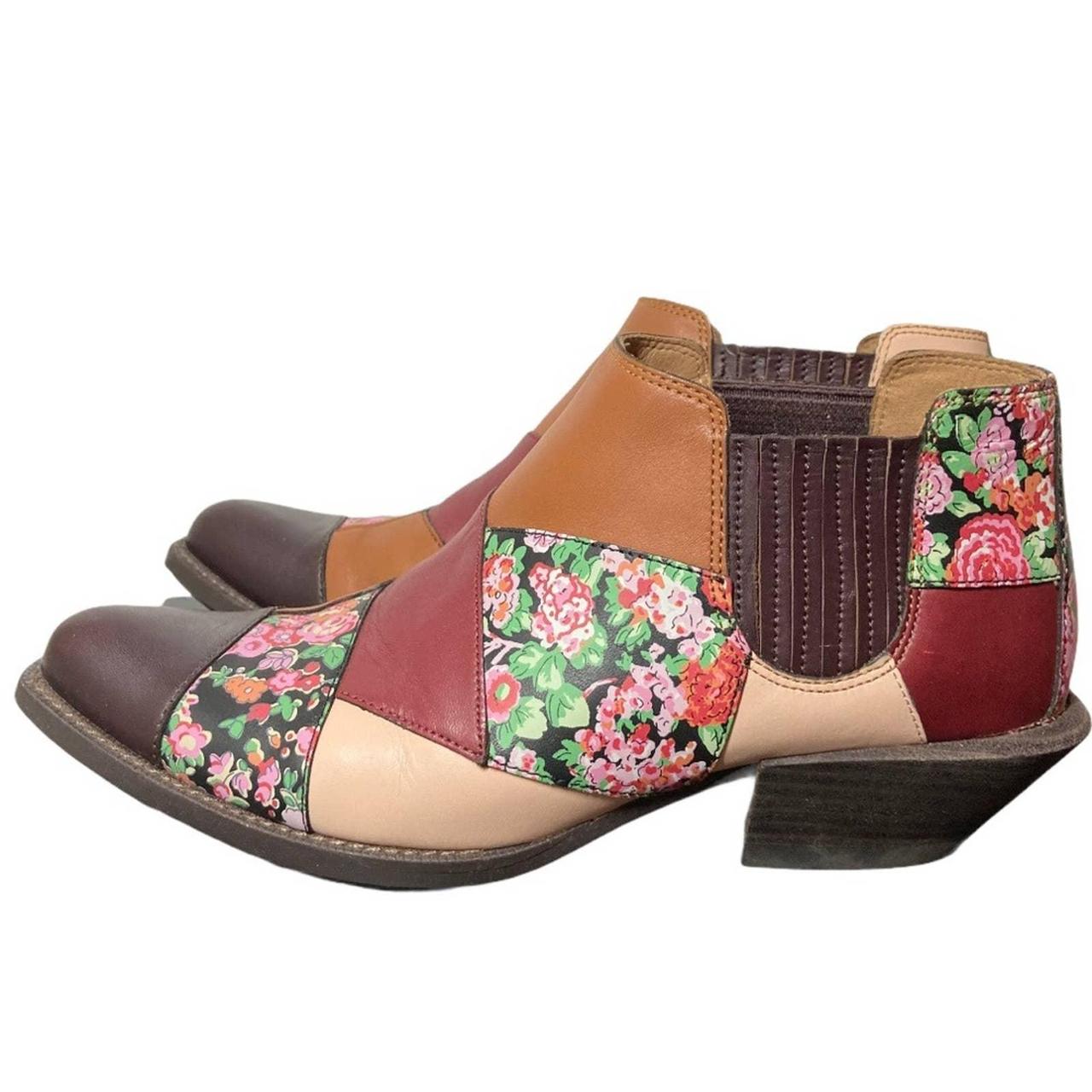 coach patchwork booties