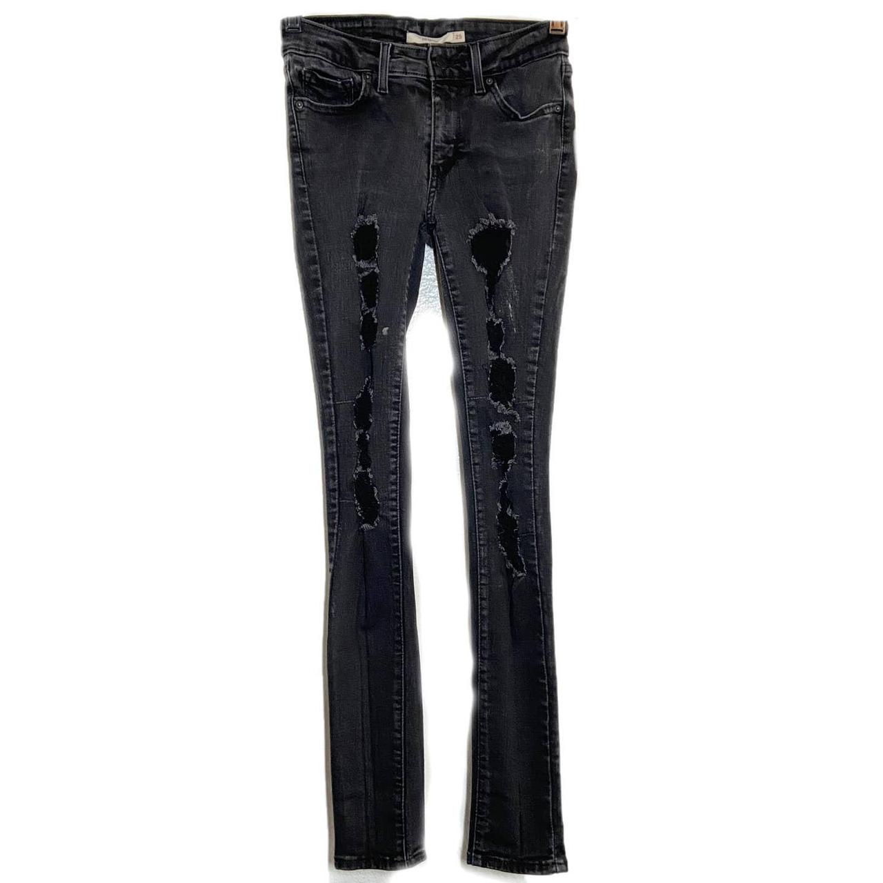 levi's 711 mystery black skinny jeans