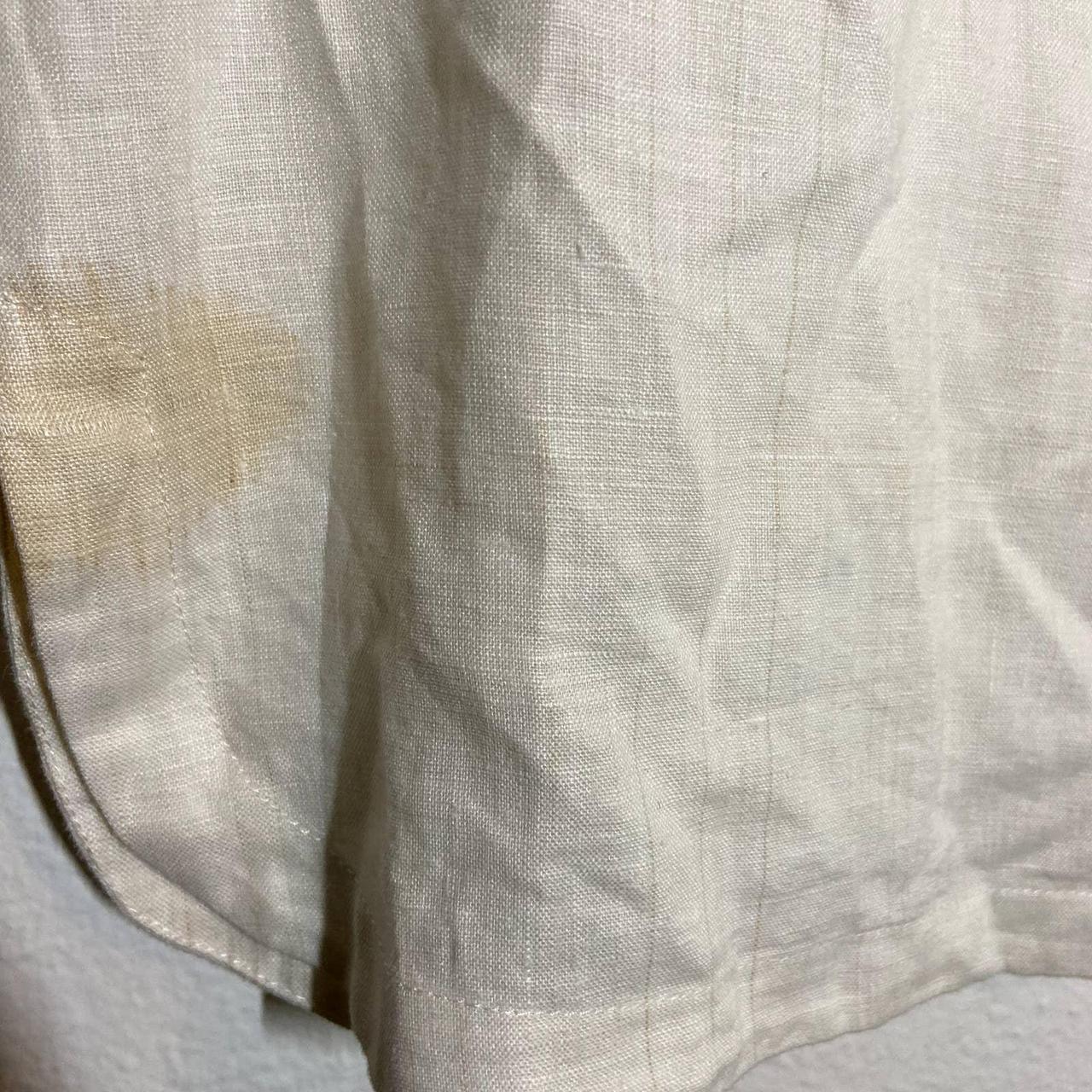 VTG Bloomingdale's 100 Linen Tank Square Neck... Depop